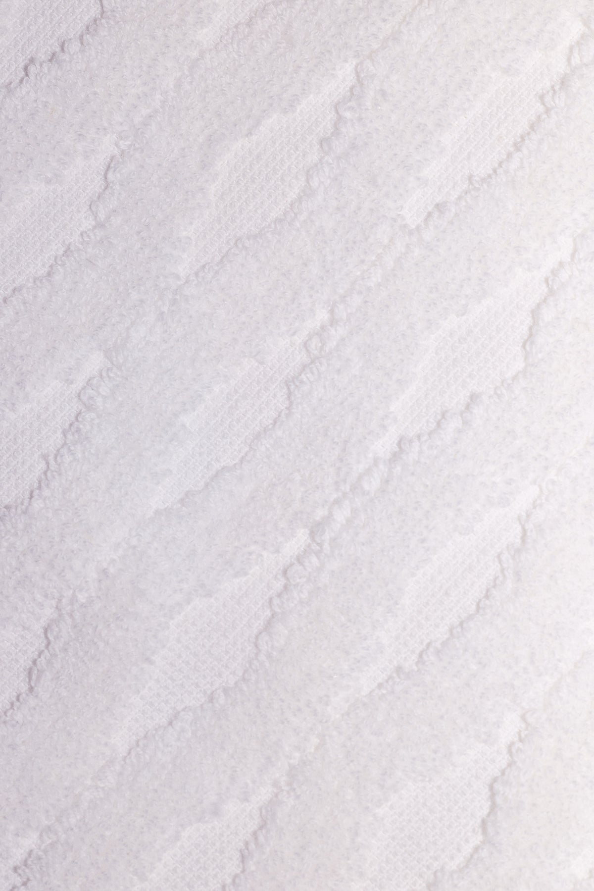 Close-up of cotton-linen terrycloth weave on Ellipse bath towel