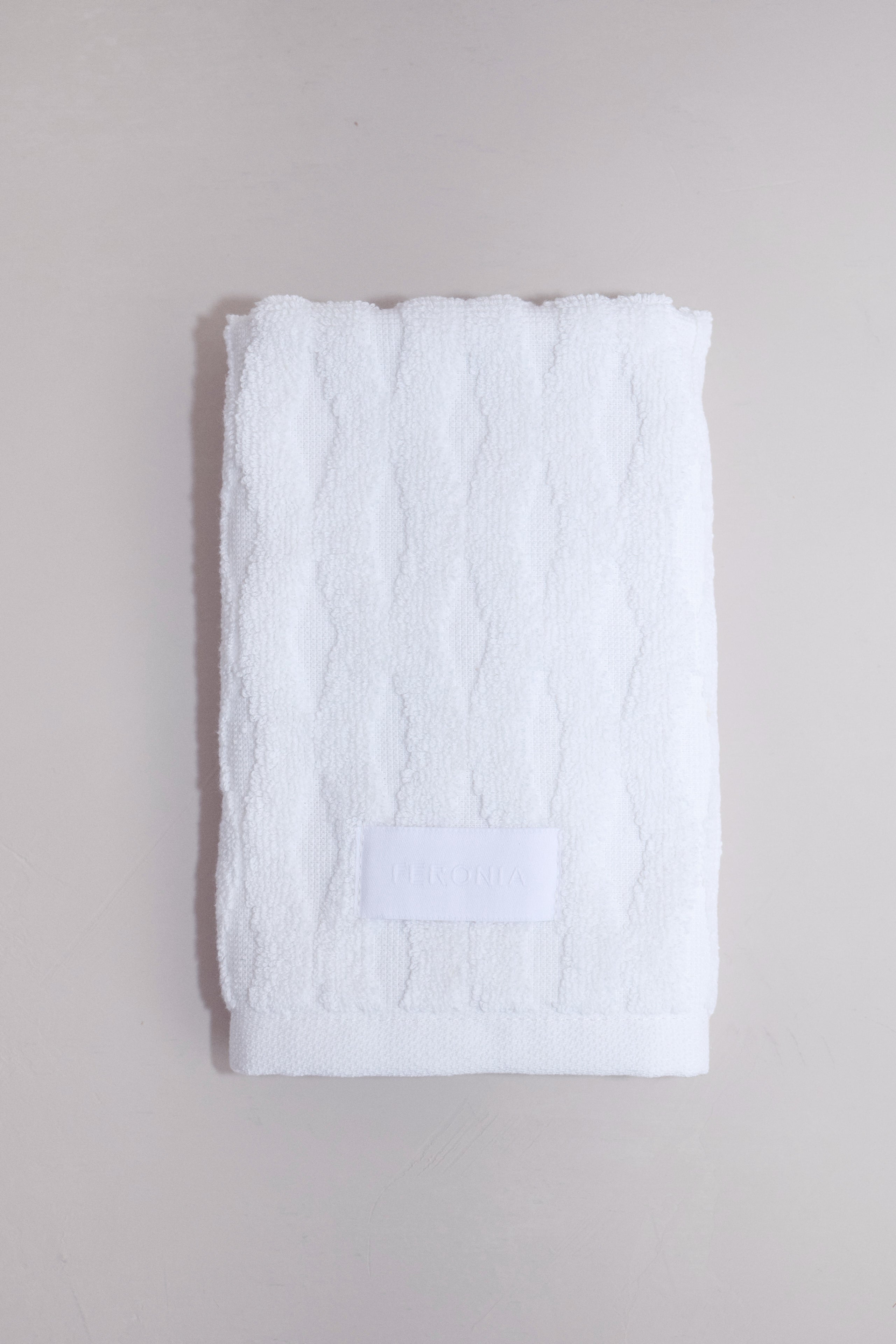 Washcloth set laid flat to display cotton-linen texture and size